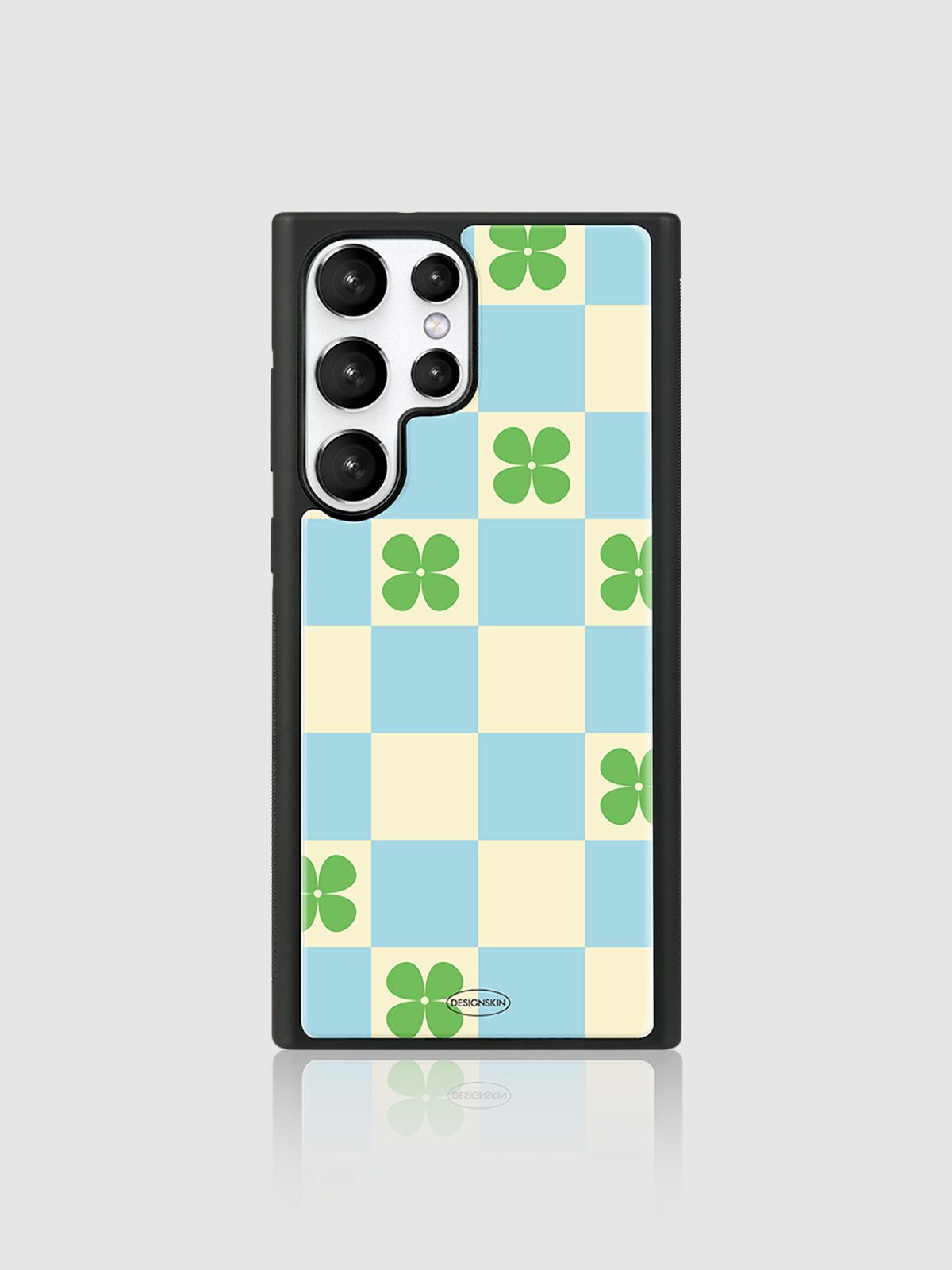 디자인스킨(DESIGNSKIN) 에폭시 그래픽 케이스ver.2 - 체커보드/클로버