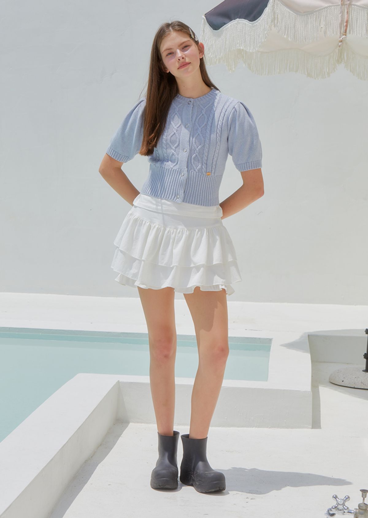 아노에틱(ANOETIC) FRILL CHIFFON SKIRT_WHITE