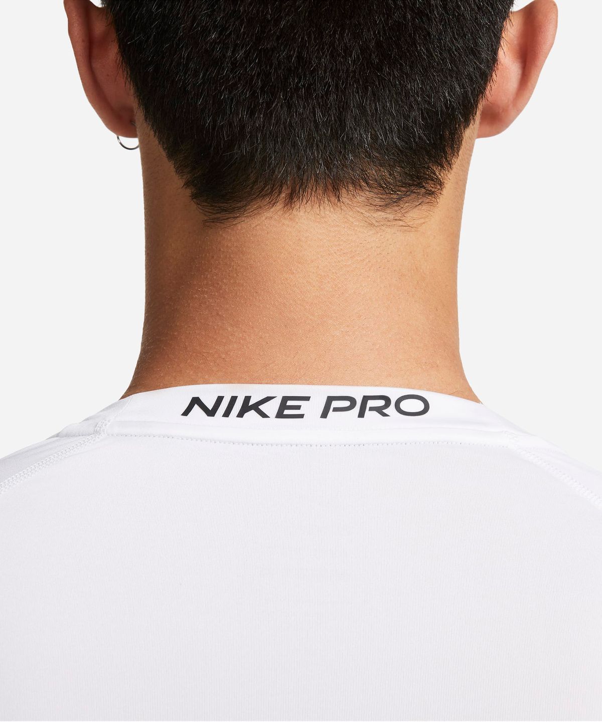 나이키(NIKE) 프로 드라이 핏 타이트 긴소매 피트니스 탑 M - 화이트:블랙 / FB7920-100