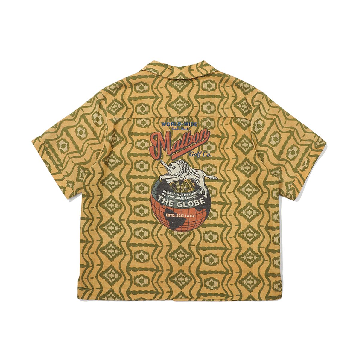 말본 골프(MALBON GOLF) 파라다이스 버튼 업 셔츠 자켓 YELLOW (MAN)