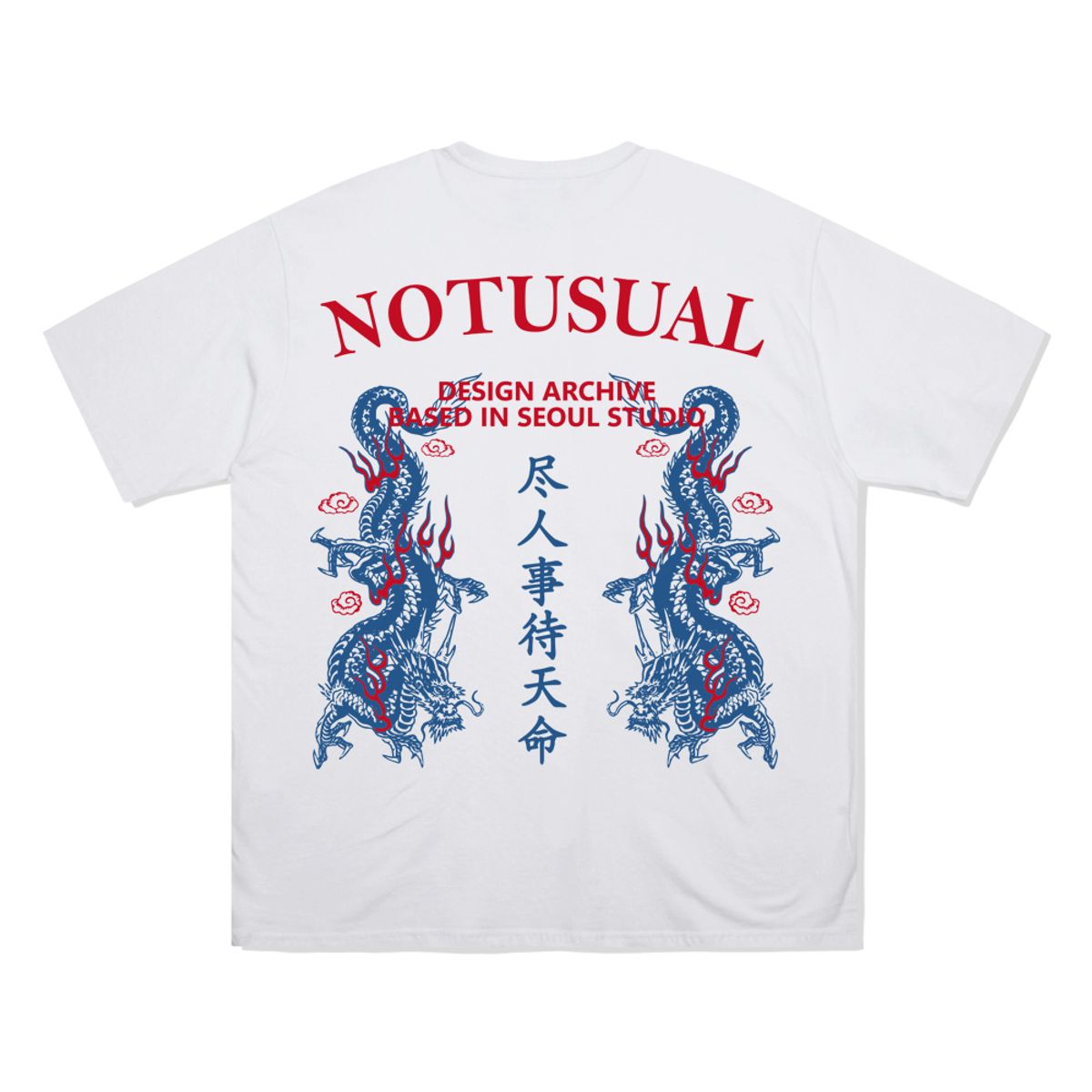 낫유즈얼(NOTUSUAL) 천명 반팔티 [WHITE]