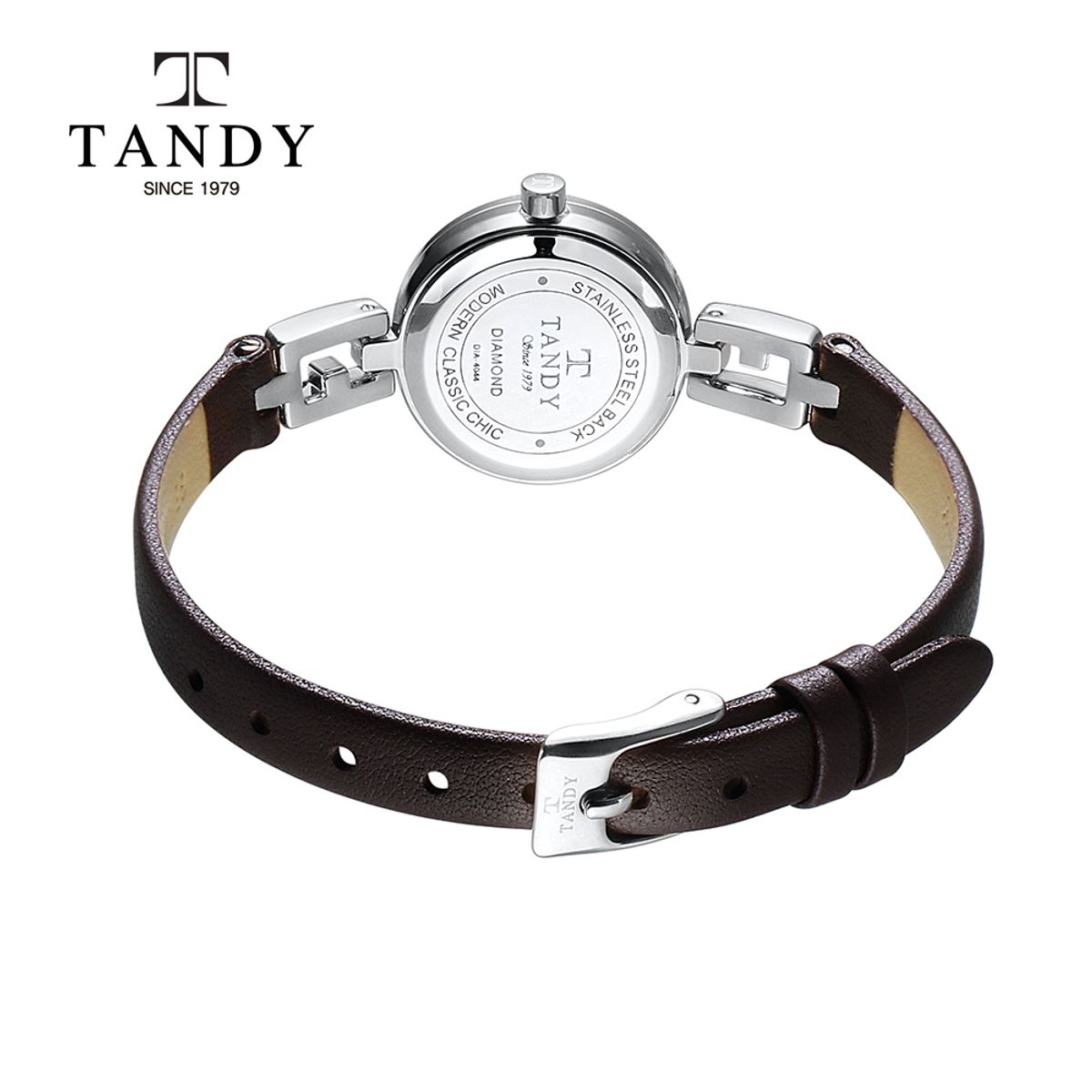 탠디(TANDY) 다이아라인 여성 가죽 시계 DIA-4044
