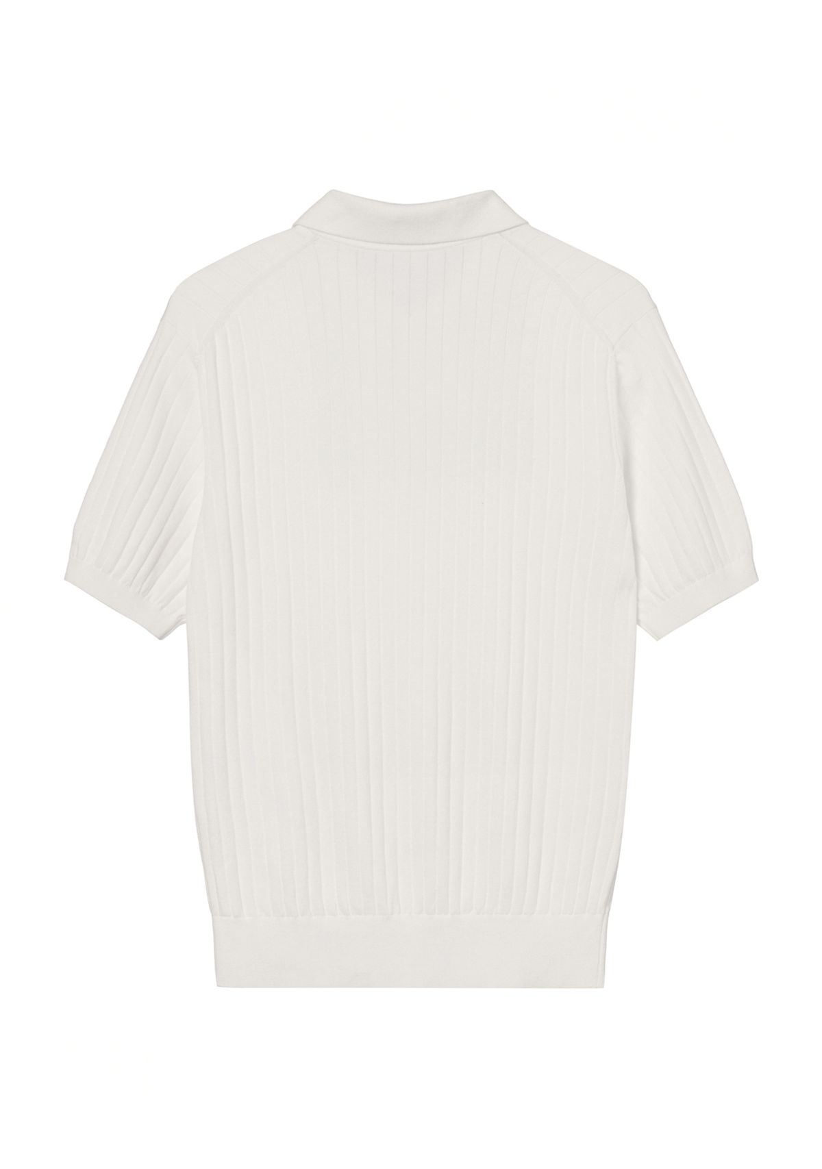 세비지(SAVAGE) Half Polo Knit - Ivory
