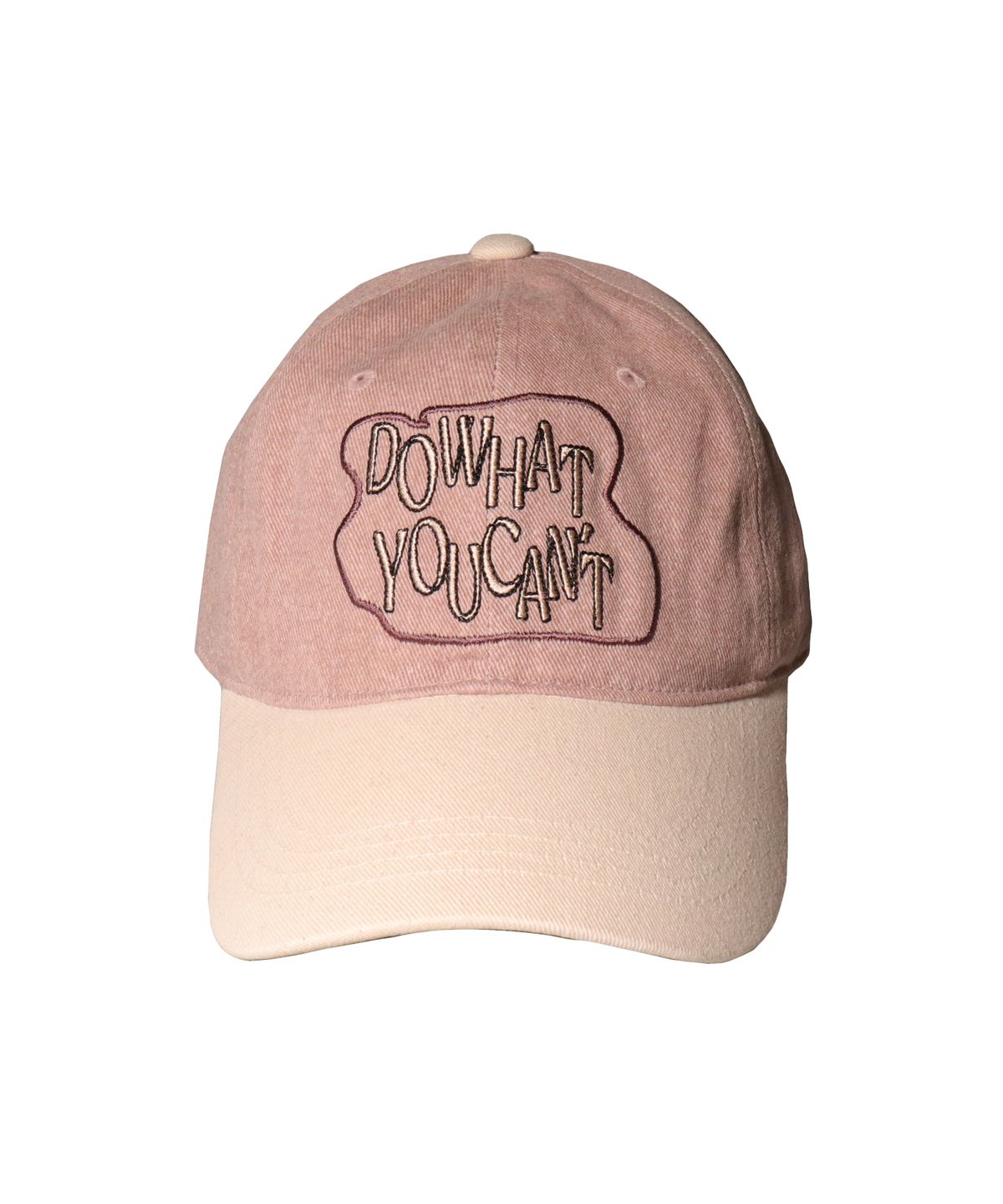 슬리피슬립(SLEEPYSLIP) DO WHAT YOU CANT DARK PINK/BEIGE BALL CAP