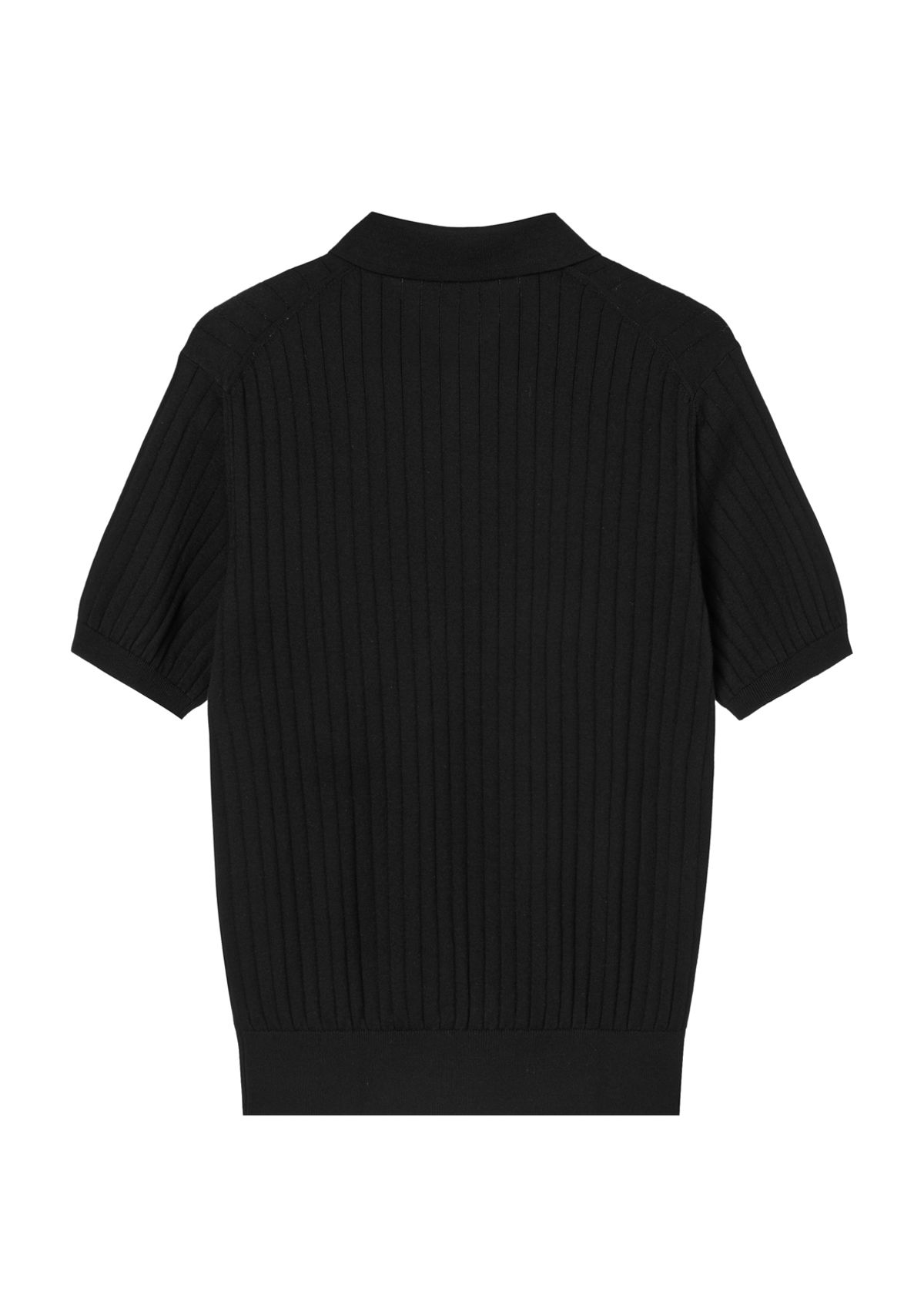 세비지(SAVAGE) Half Polo Knit - Black