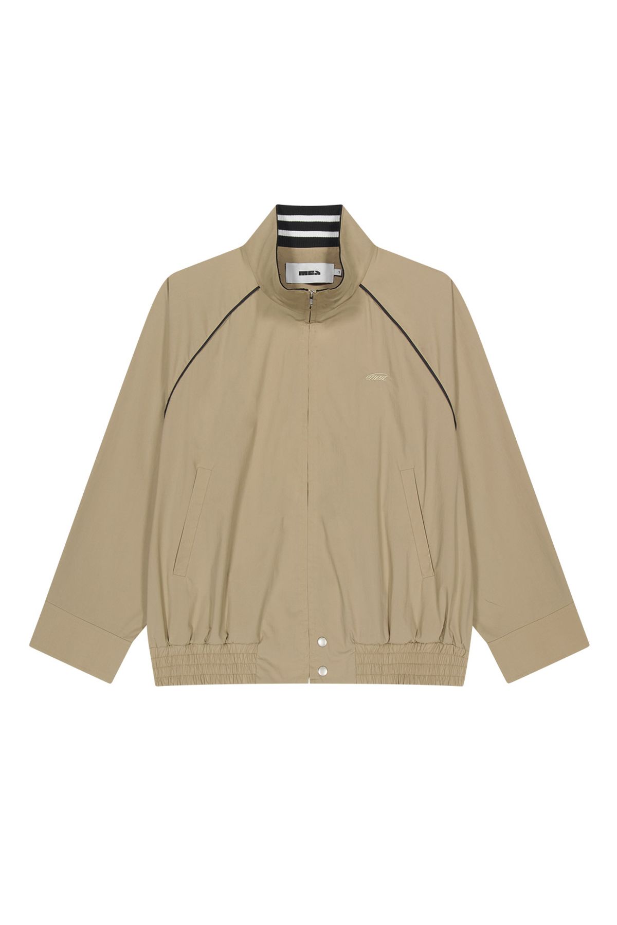 메아(MEA) HIGH NECK SHIRT BLOUSON  [BEIGE]