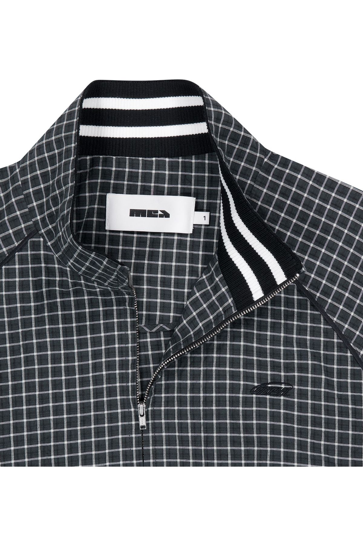 메아(MEA) HIGH NECK SHIRT BLOUSON  [BLACK]