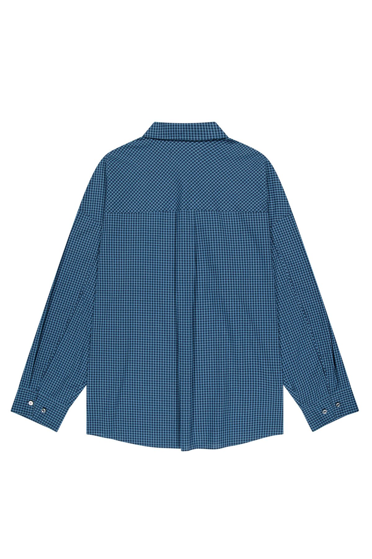 메아(MEA) CHECK PIPING SHIRT  [BLUE]