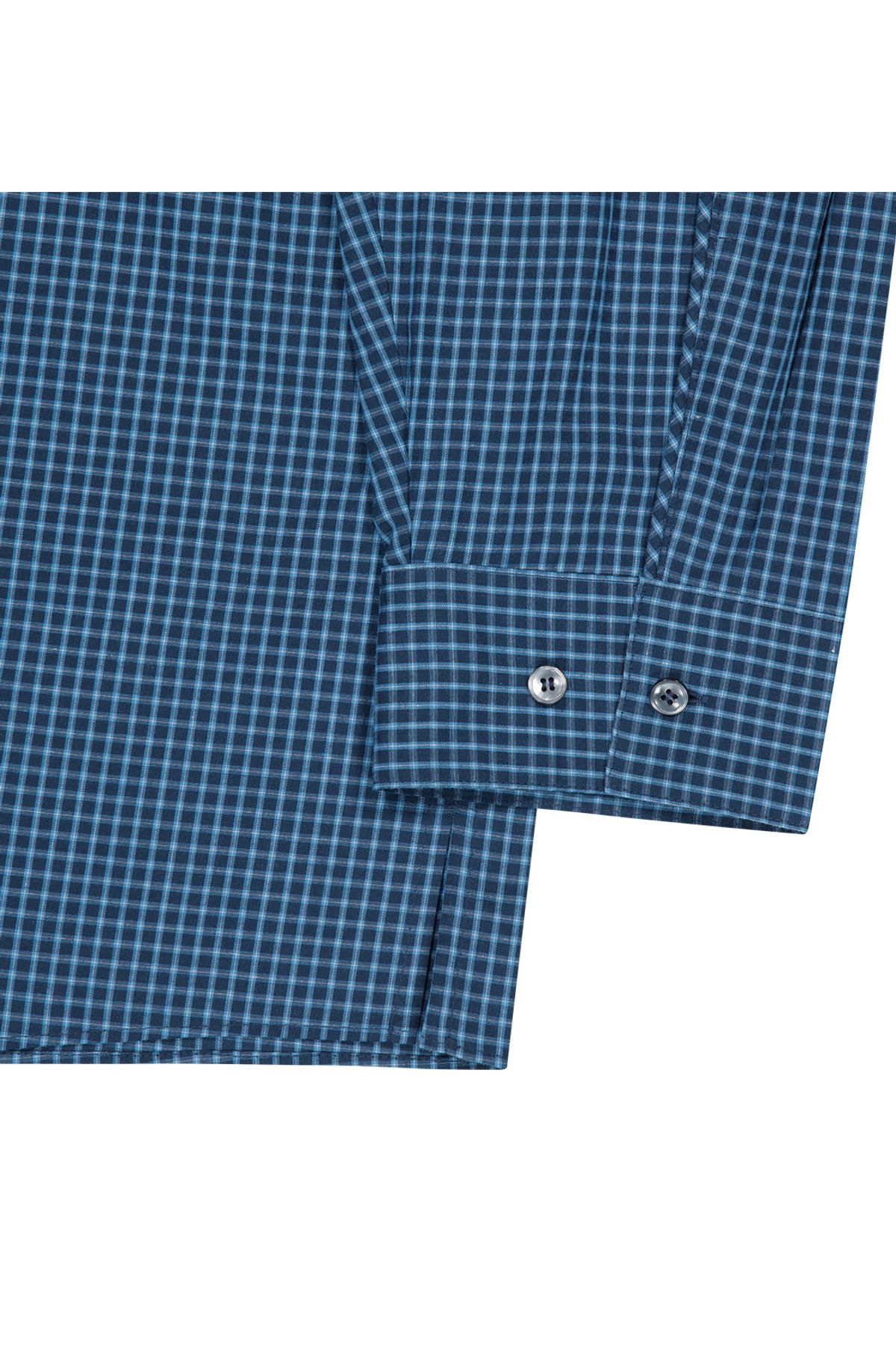 메아(MEA) CHECK PIPING SHIRT  [BLUE]
