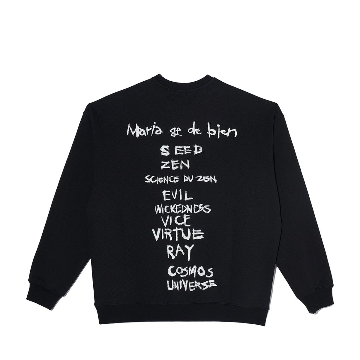 마리아쥬드비엔(MARIAGEDEBIEN) BLACK SWEAT-SHIRTS (066)