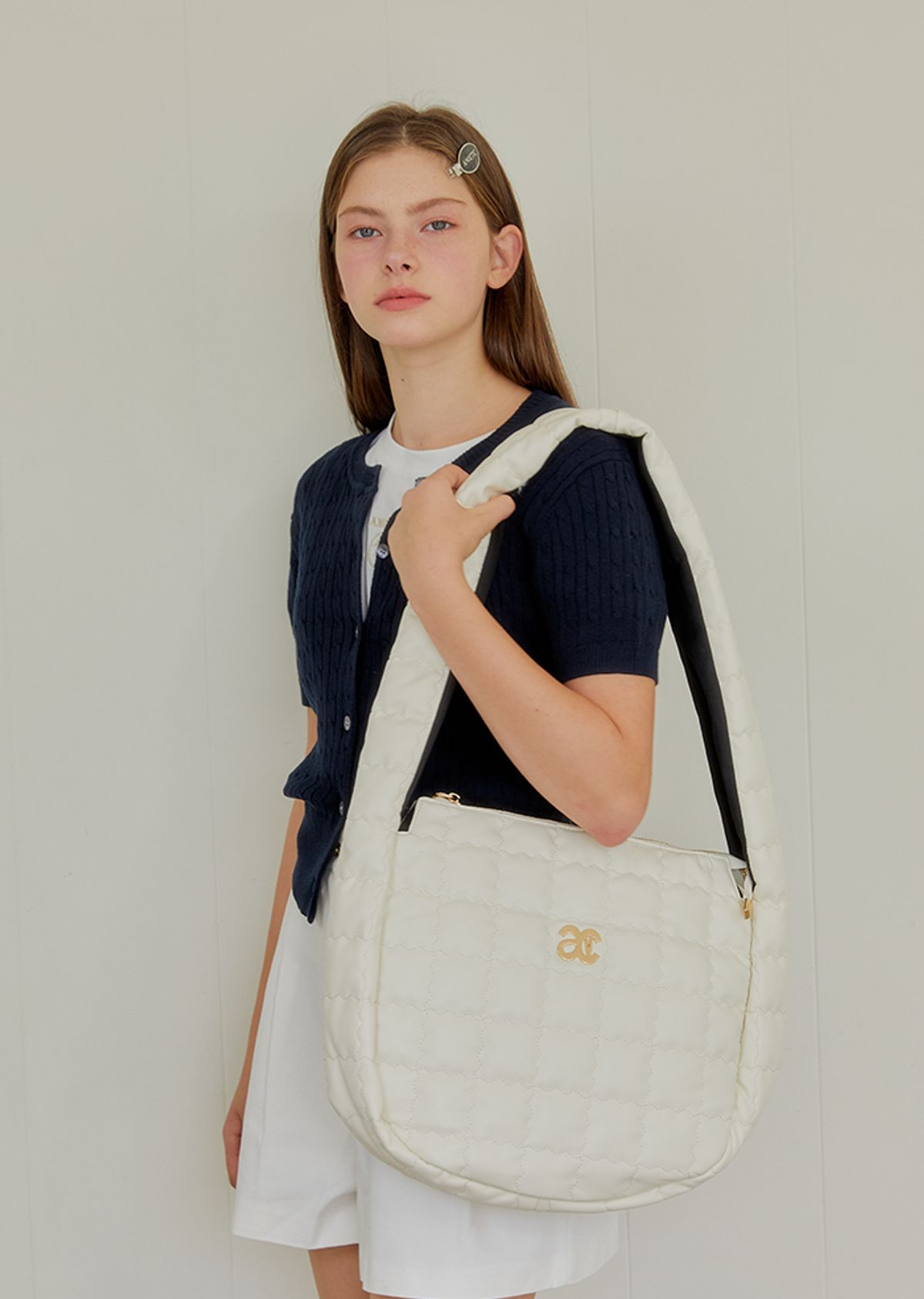 아노에틱(ANOETIC) ANC QUILTING BIG BAG_IVORY