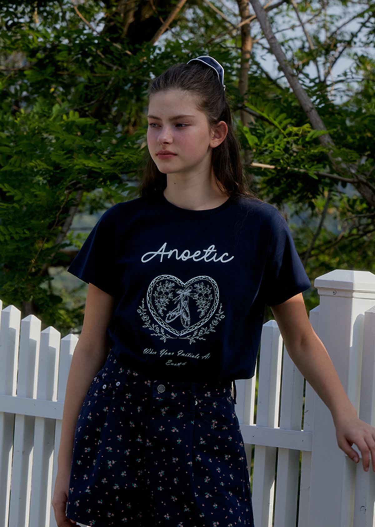 아노에틱(ANOETIC) ANC LOVE BASIC T-SHIRT_NAVY
