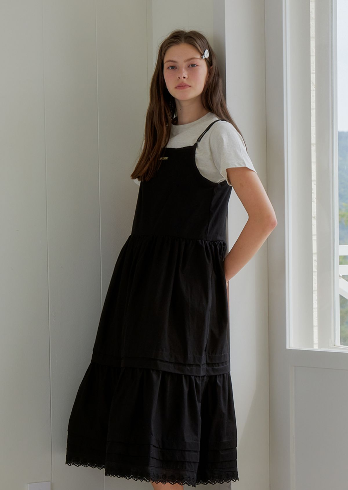 아노에틱(ANOETIC) APRON CANCAN DRESS_BLACK