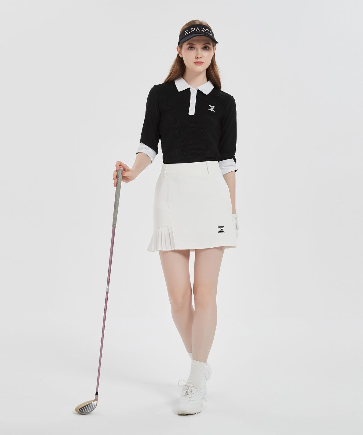 이파르카(E.PARCA) 블랙 마스카라 7부 슬리브 탑