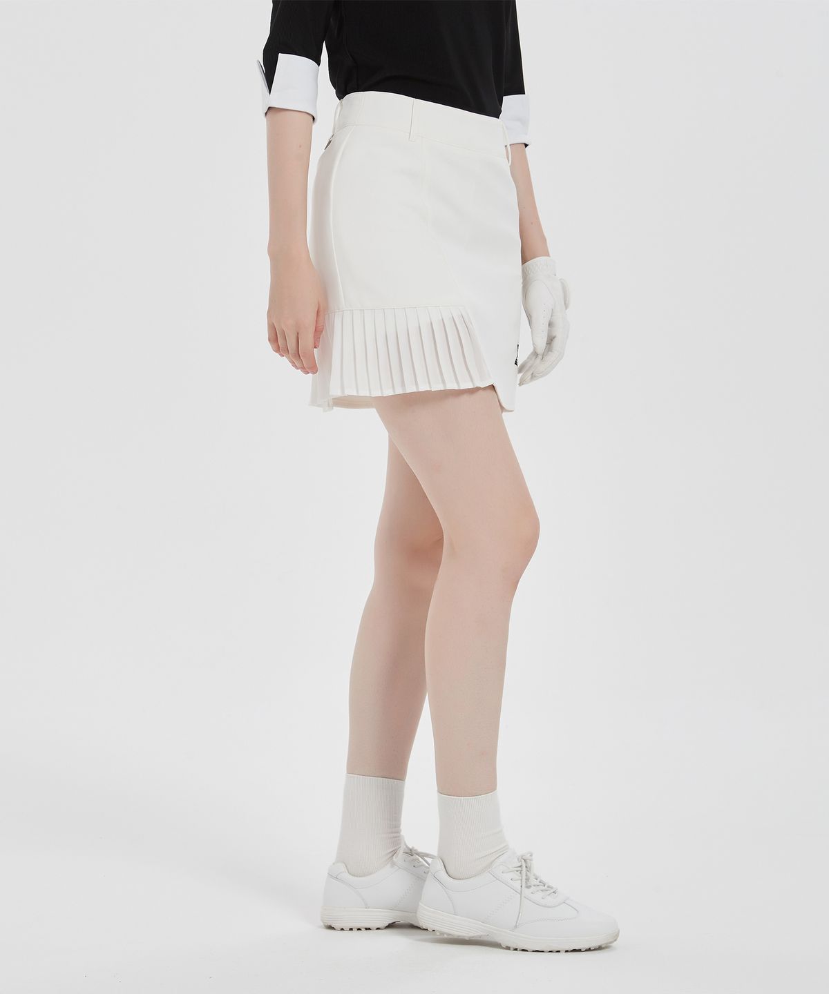 이파르카(E.PARCA) 플리츠 포인트 H-Line 스커트