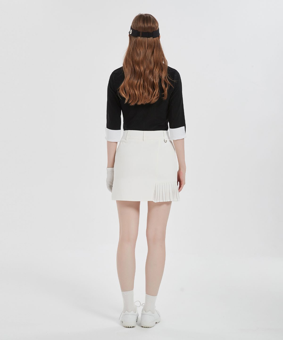 이파르카(E.PARCA) 플리츠 포인트 H-Line 스커트