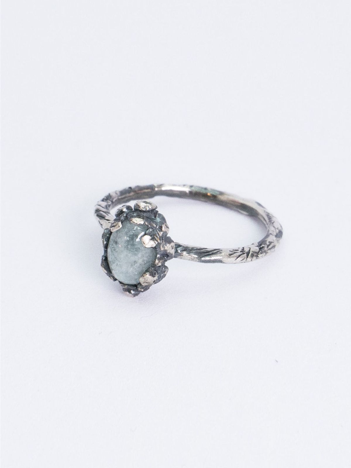 하랑(HARANG) HR 116R_Antique Gemstone Ring(Milky Aquamarine)