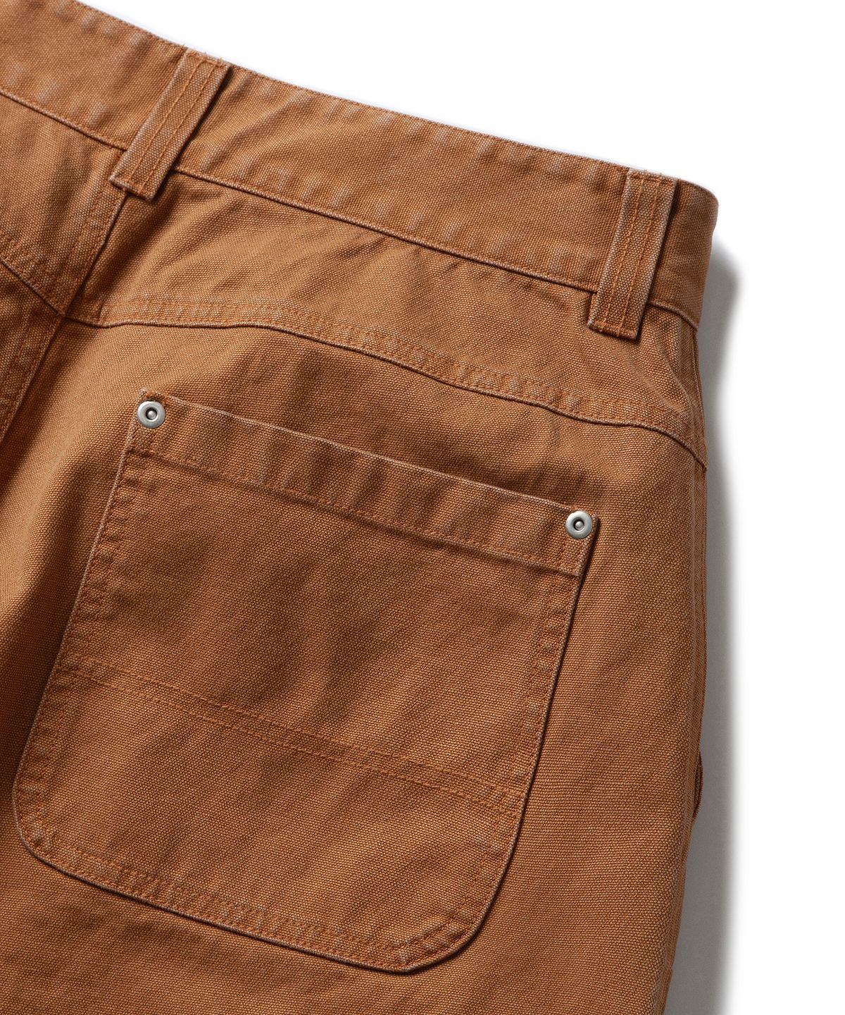 에스파이(ESFAI) DOUBLE KNEE STONE SHORTS (CAMEL)