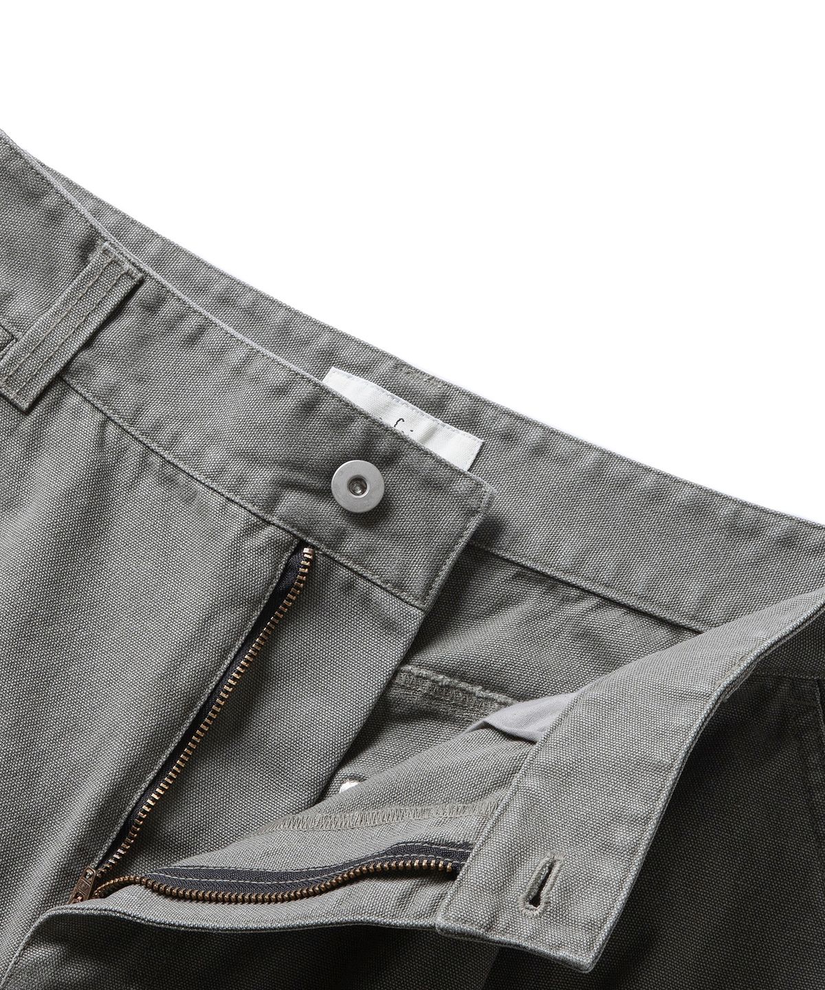 에스파이(ESFAI) DOUBLE KNEE STONE SHORTS (GREY OLIVE)
