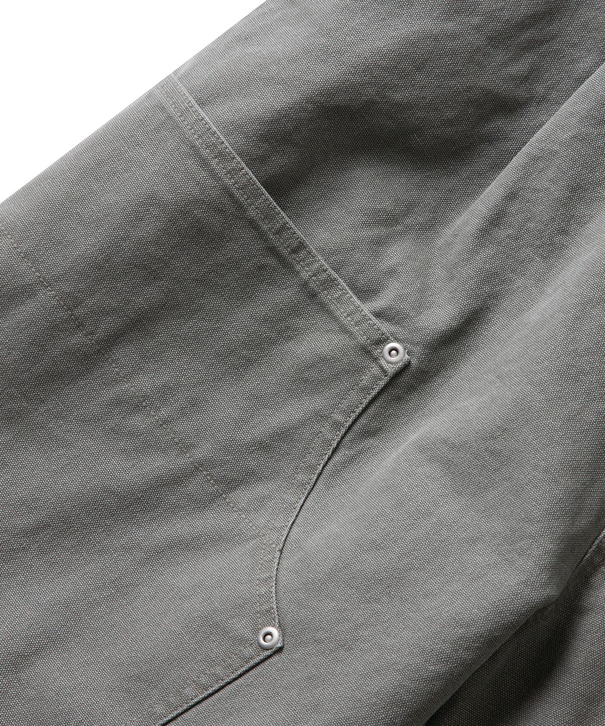 에스파이(ESFAI) DOUBLE KNEE STONE SHORTS (GREY OLIVE)