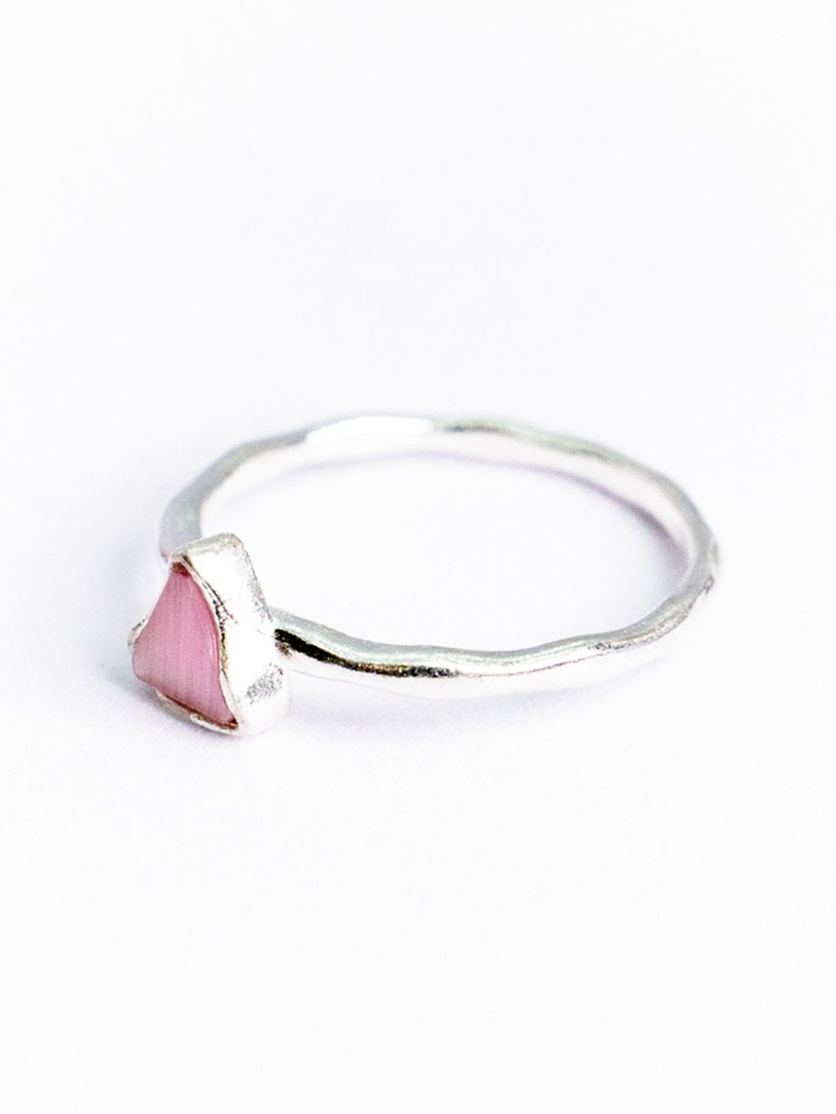 하랑(HARANG) HR 172R_Pink Cats Eye Ring(Triangle)