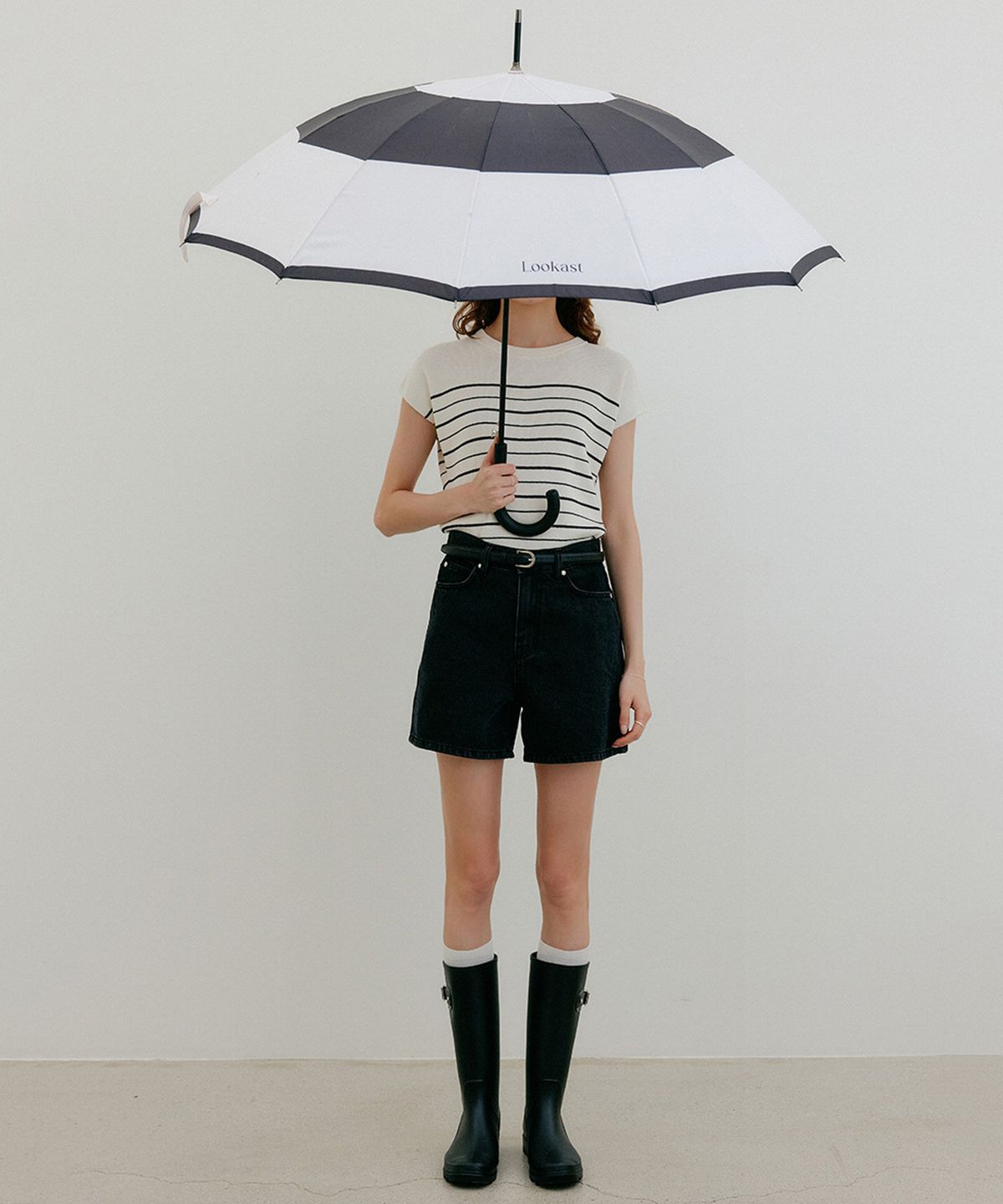 룩캐스트(LOOKAST) 제시 엄브렐라_아이보리 / JASSIE UMBRELLA_IVORY