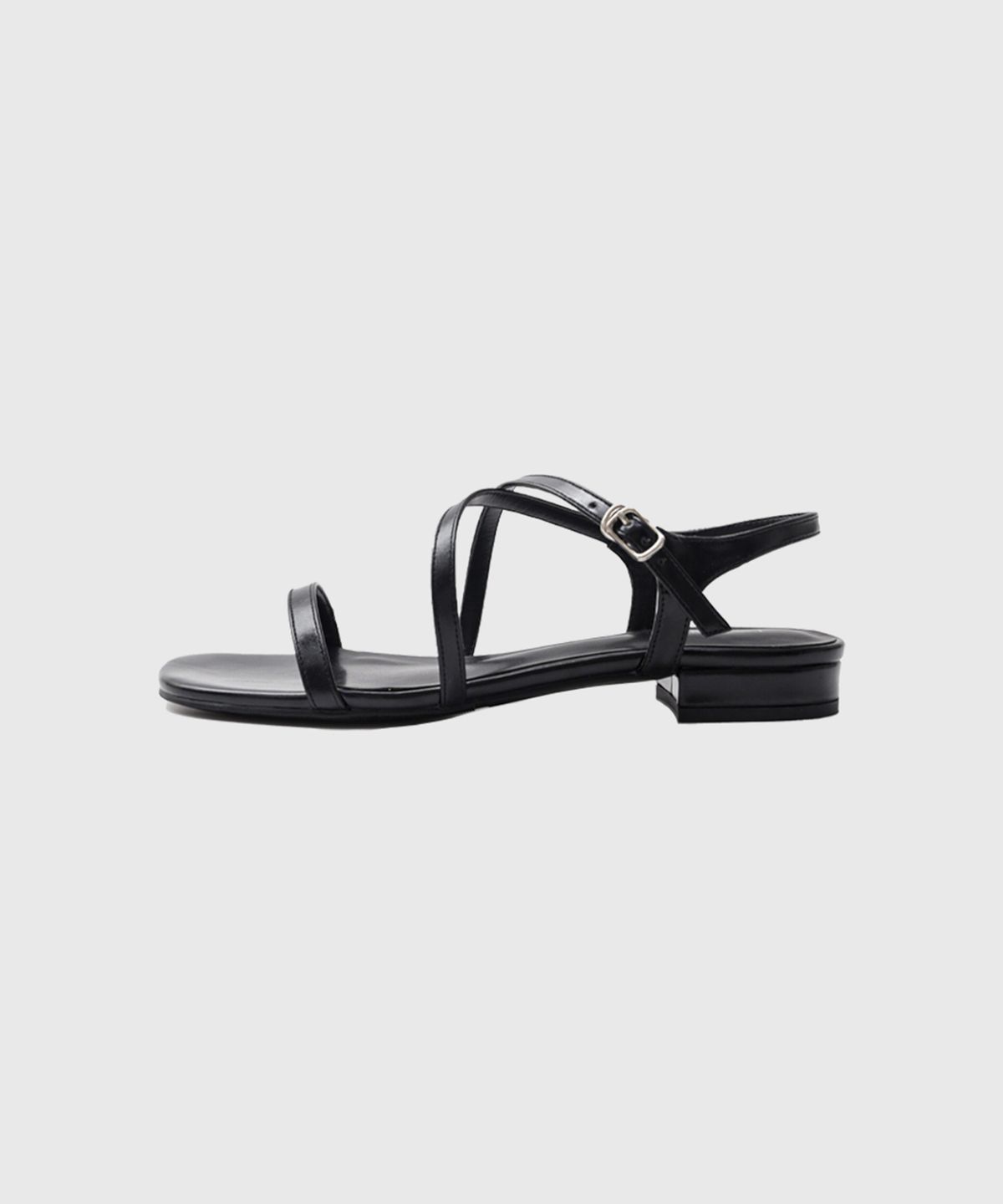 룩캐스트(LOOKAST) 안나 엑스 스트랩 플랫힐 샌달 / ANNA X STRAP FLAT HEEL SANDAL_2colors