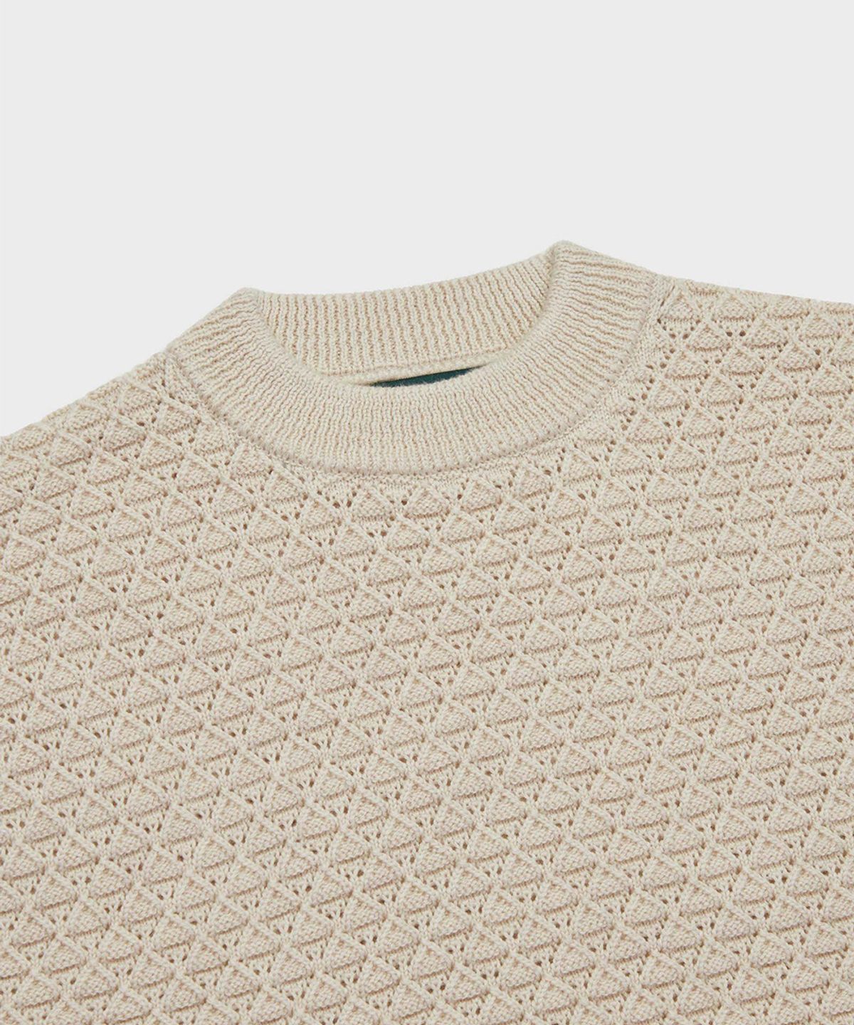 야이치(YAITCH) Eyelet Knit Merino Wool Vest -  Vanilla