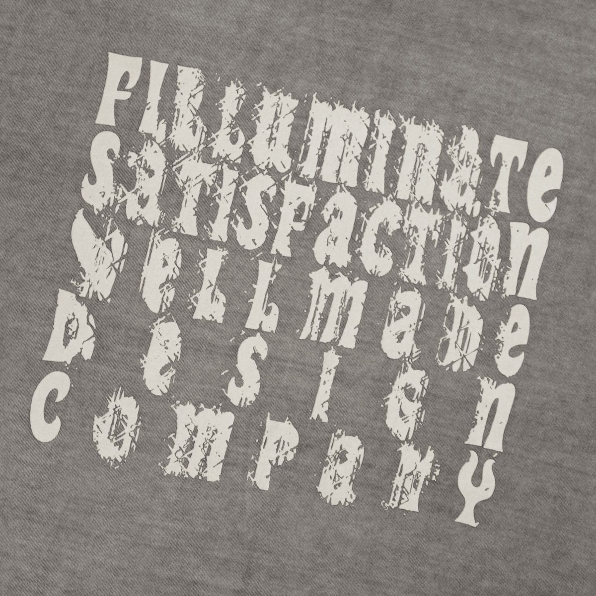 필루미네이트(FILLUMINATE) 그런지 피그먼트 티셔츠-차콜