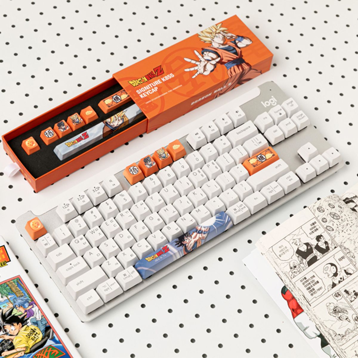 로지텍(LOGITECH) 로지텍 코리아 시그니처 K855 TKL 무선 블루투스 기계식 키보드 드래곤볼 에디션