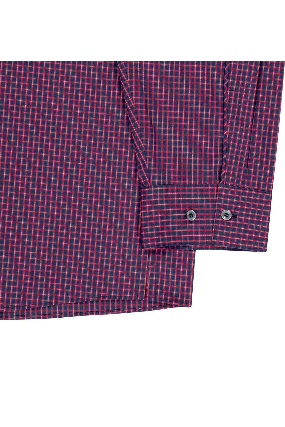 메아(MEA) CHECK PIPING SHIRT  [WINE]