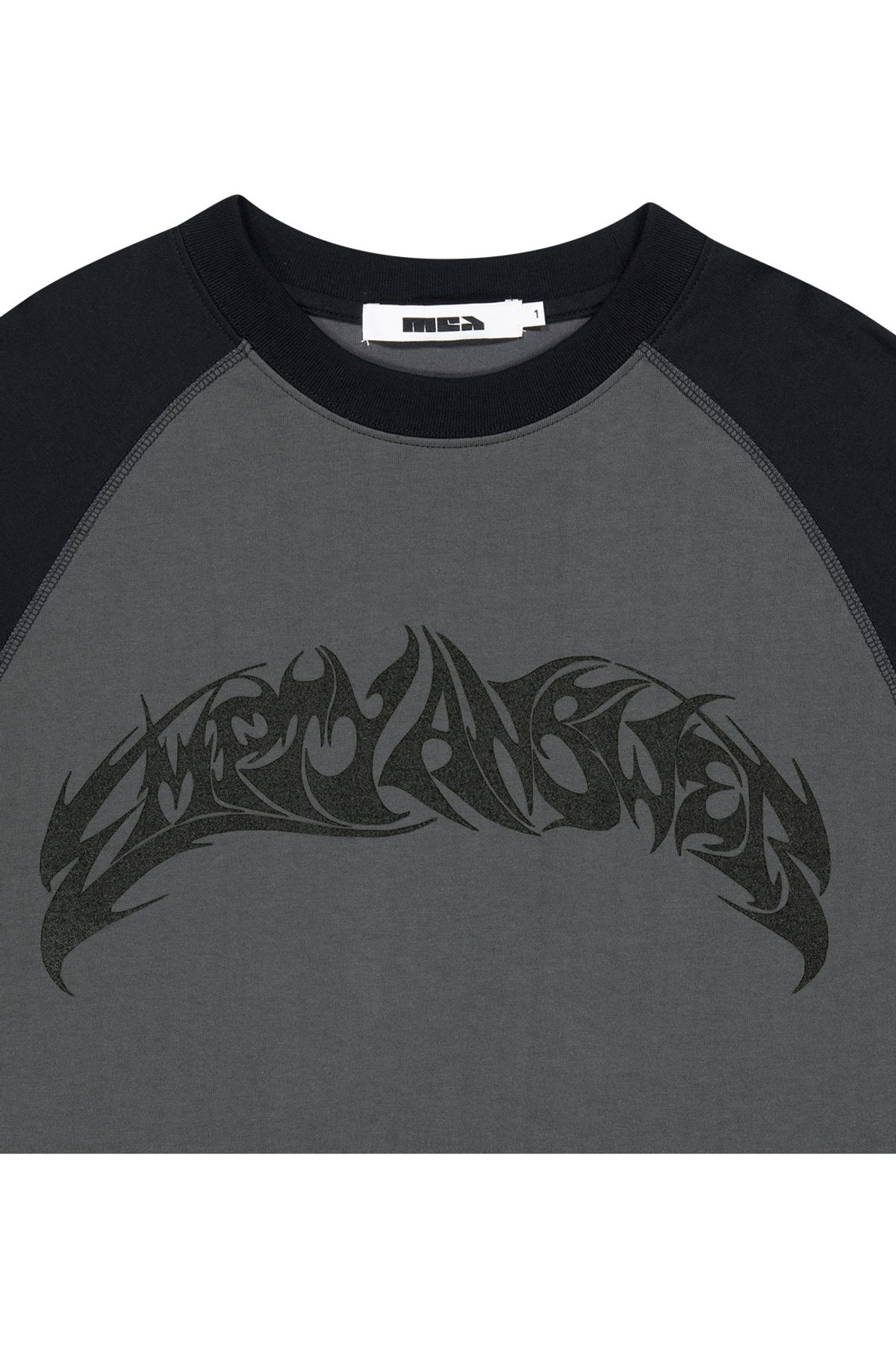 메아(MEA) LAYERED LONG SLEEVES TOP  [DARK GREY]