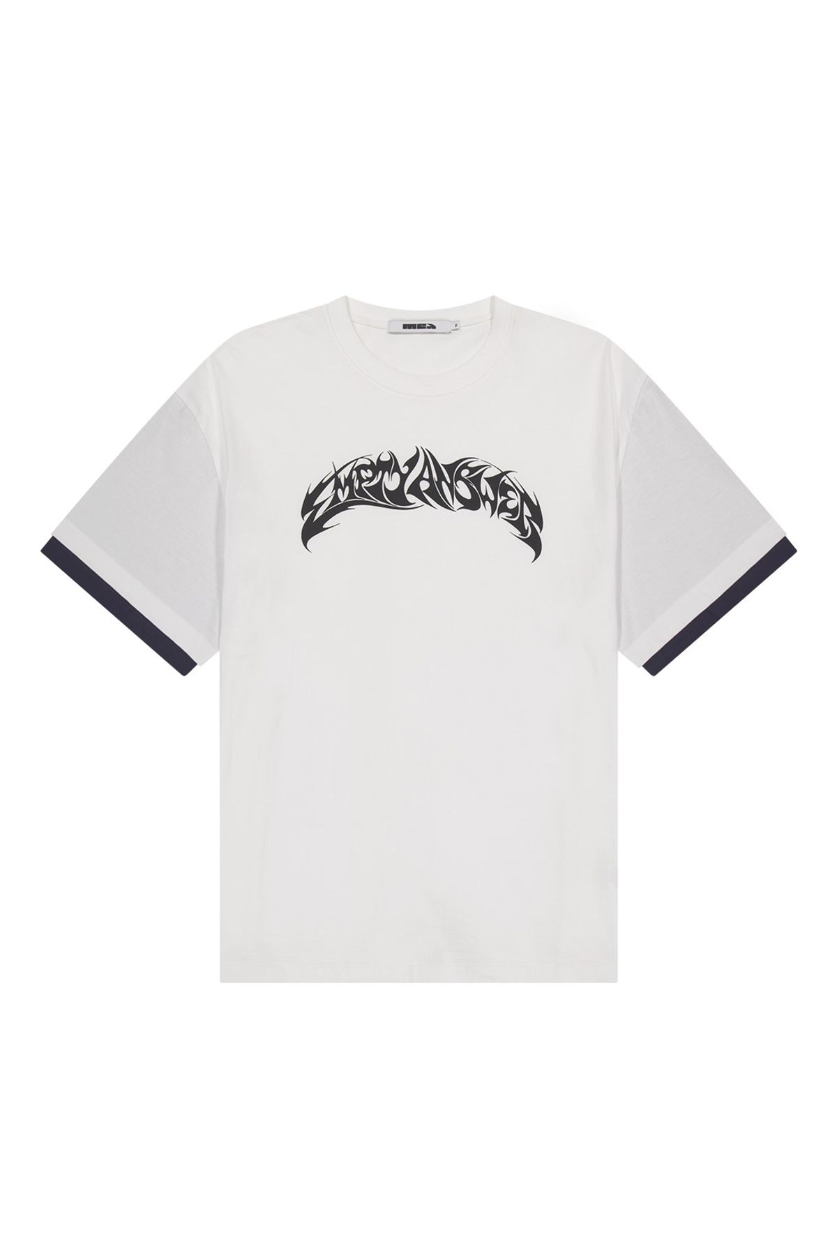 메아(MEA) LAYERED SLEEVES T-SHIRT  [WHITE]