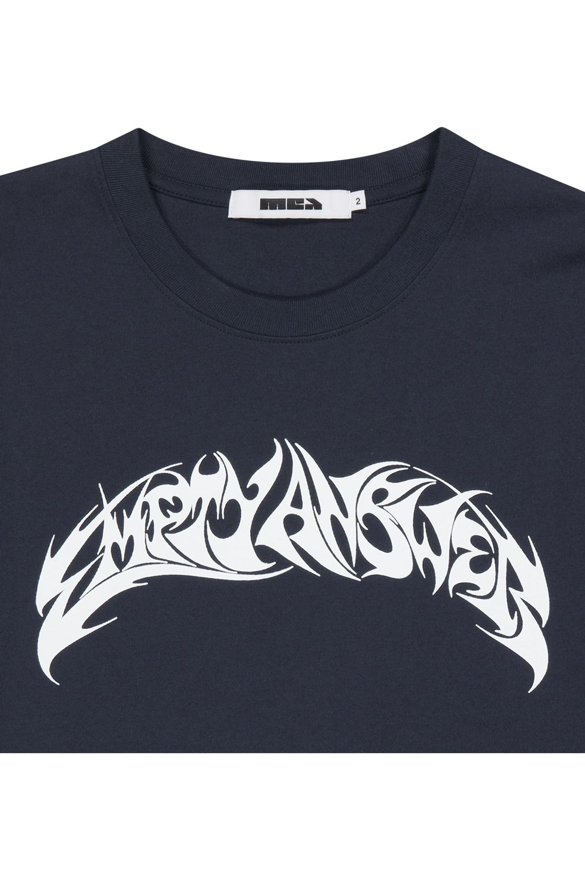메아(MEA) LAYERED SLEEVES T-SHIRT  [NAVY]