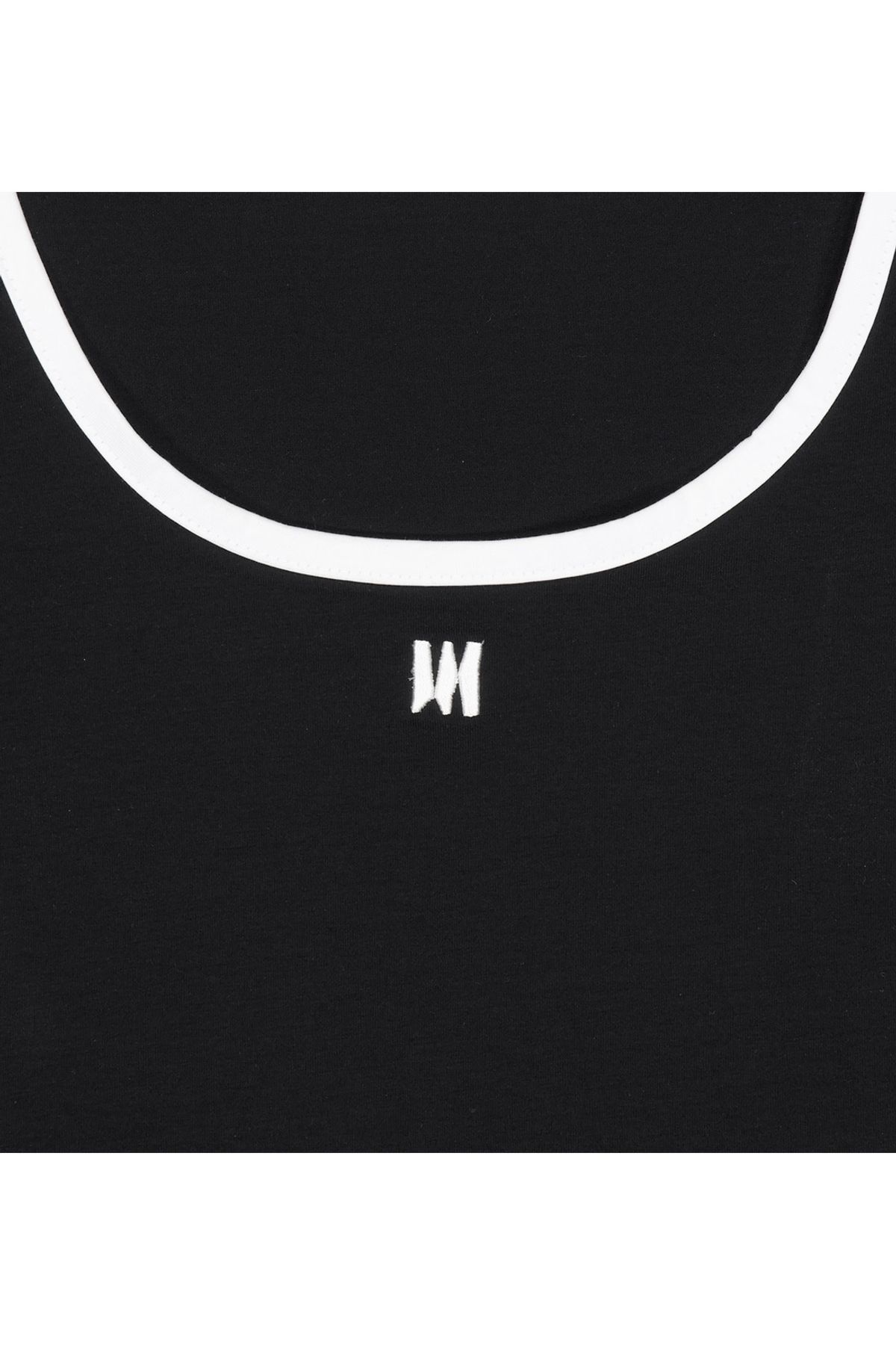 메아(MEA) HALTERNECK LAYERED TOP  [BLACK]