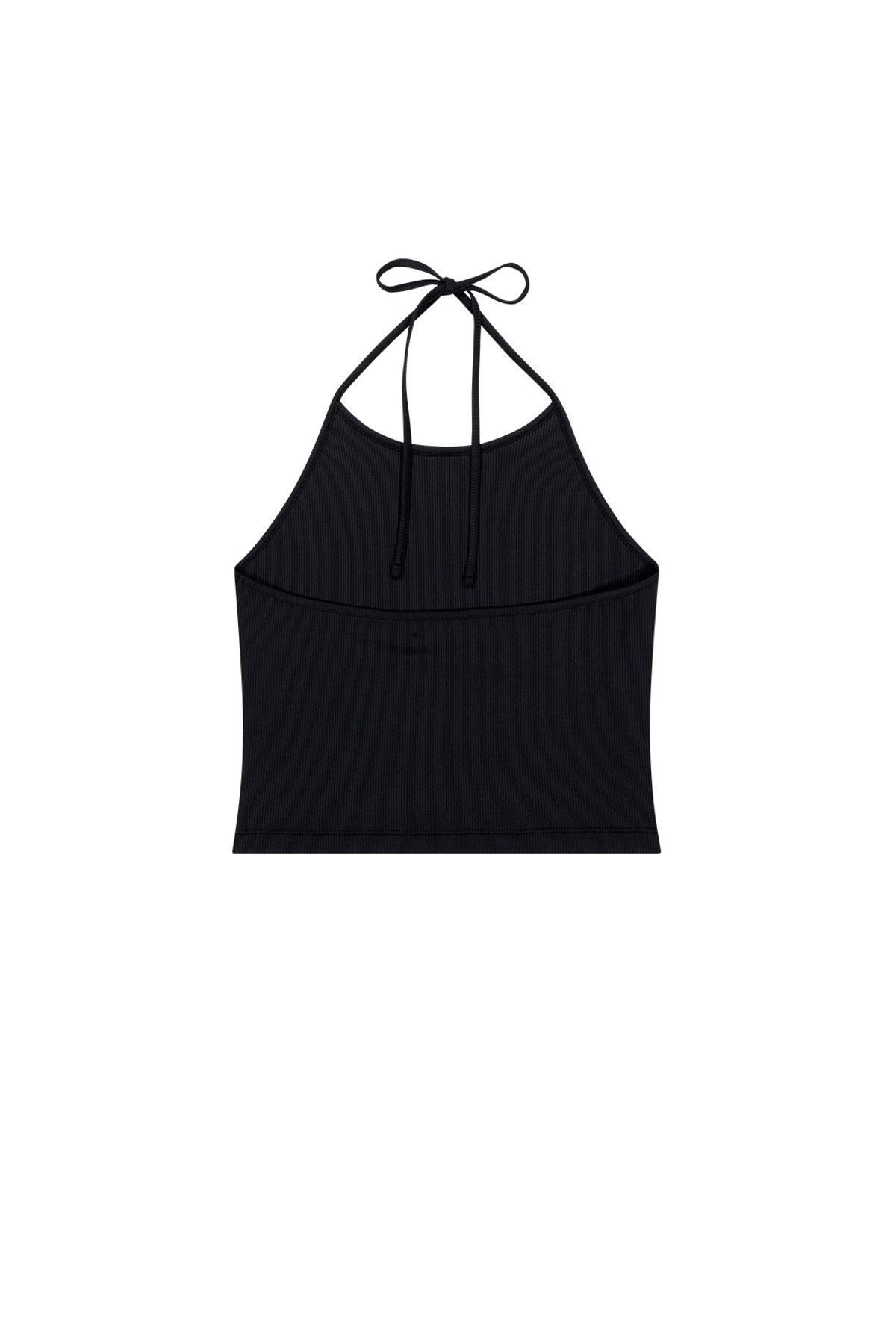메아(MEA) HALTERNECK LAYERED TOP  [BLACK]