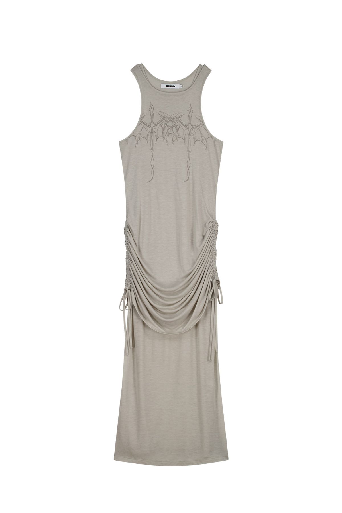 메아(MEA) DRAGON LAYERED DRESS [LIGHT GREY]