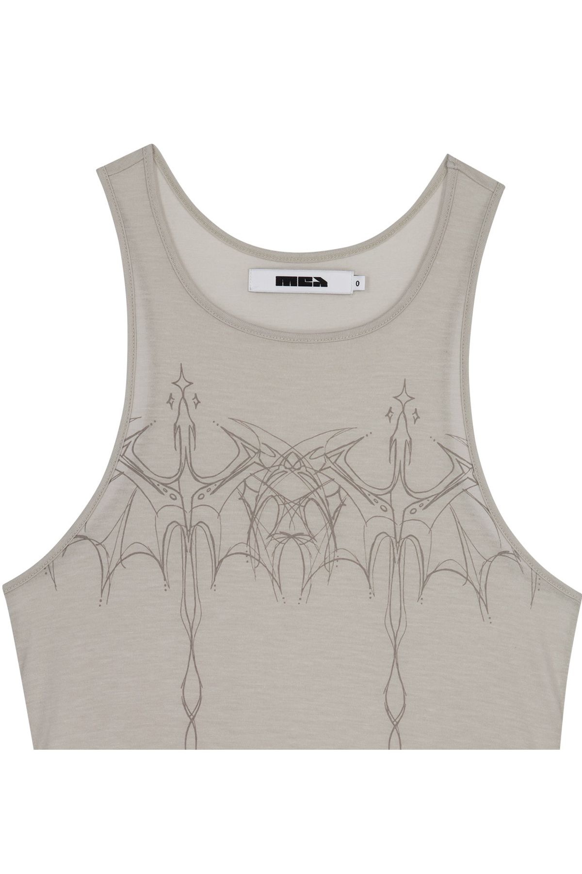 메아(MEA) DRAGON LAYERED DRESS [LIGHT GREY]