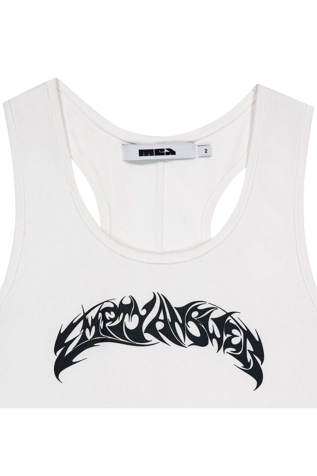 메아(MEA) EMPTY ANSWER TANK TOP [WHITE]