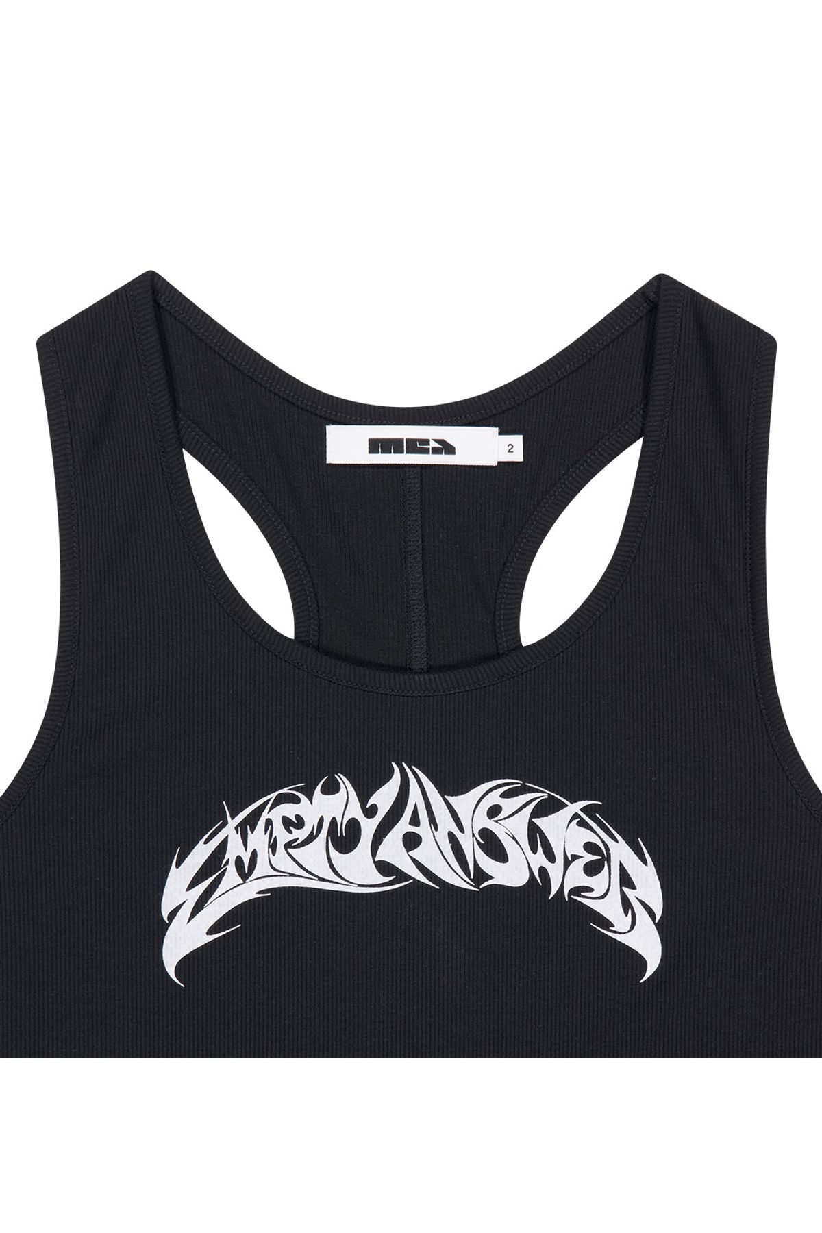 메아(MEA) EMPTY ANSWER TANK TOP [BLACK]