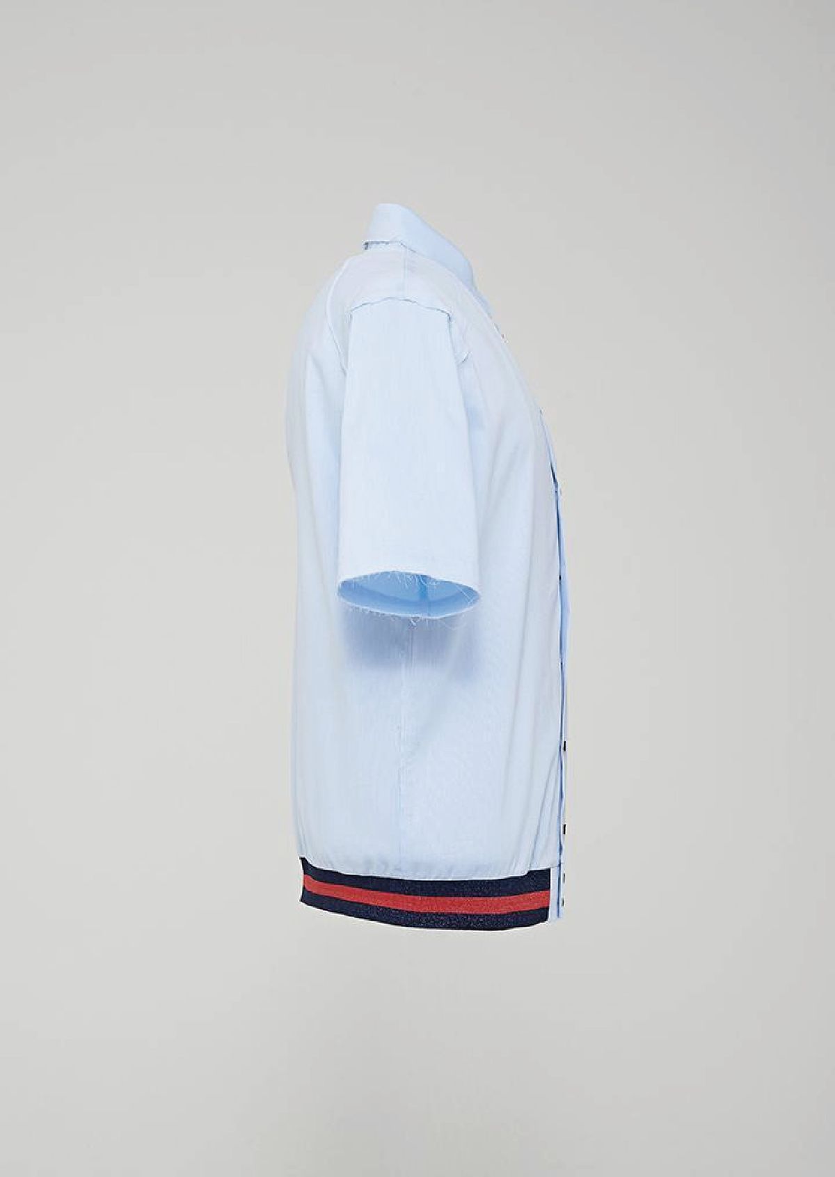 발로렌(VALOREN) Ribbed Hem Half Shirt