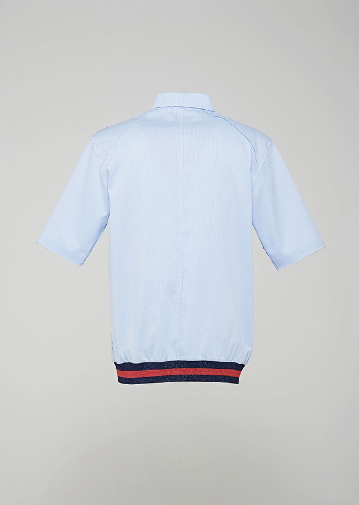 발로렌(VALOREN) Ribbed Hem Half Shirt