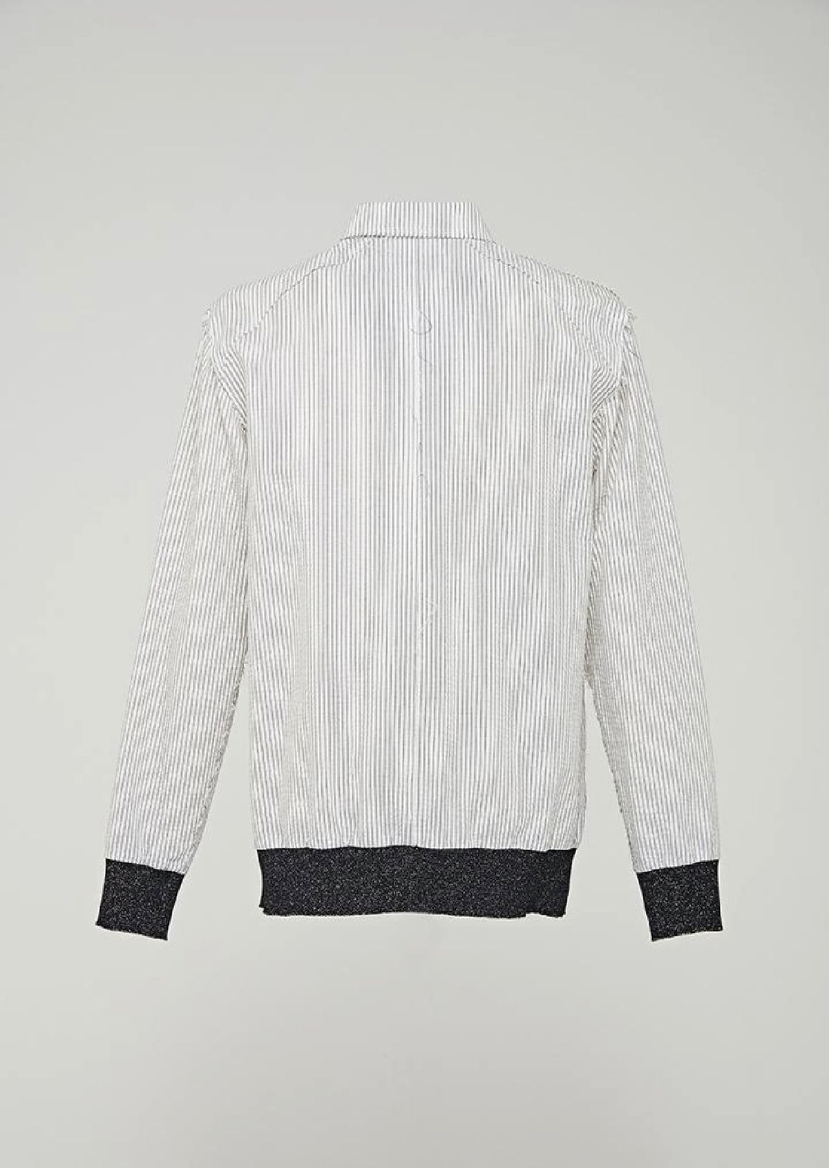 발로렌(VALOREN) Ribbed Hem Stripe Shirt