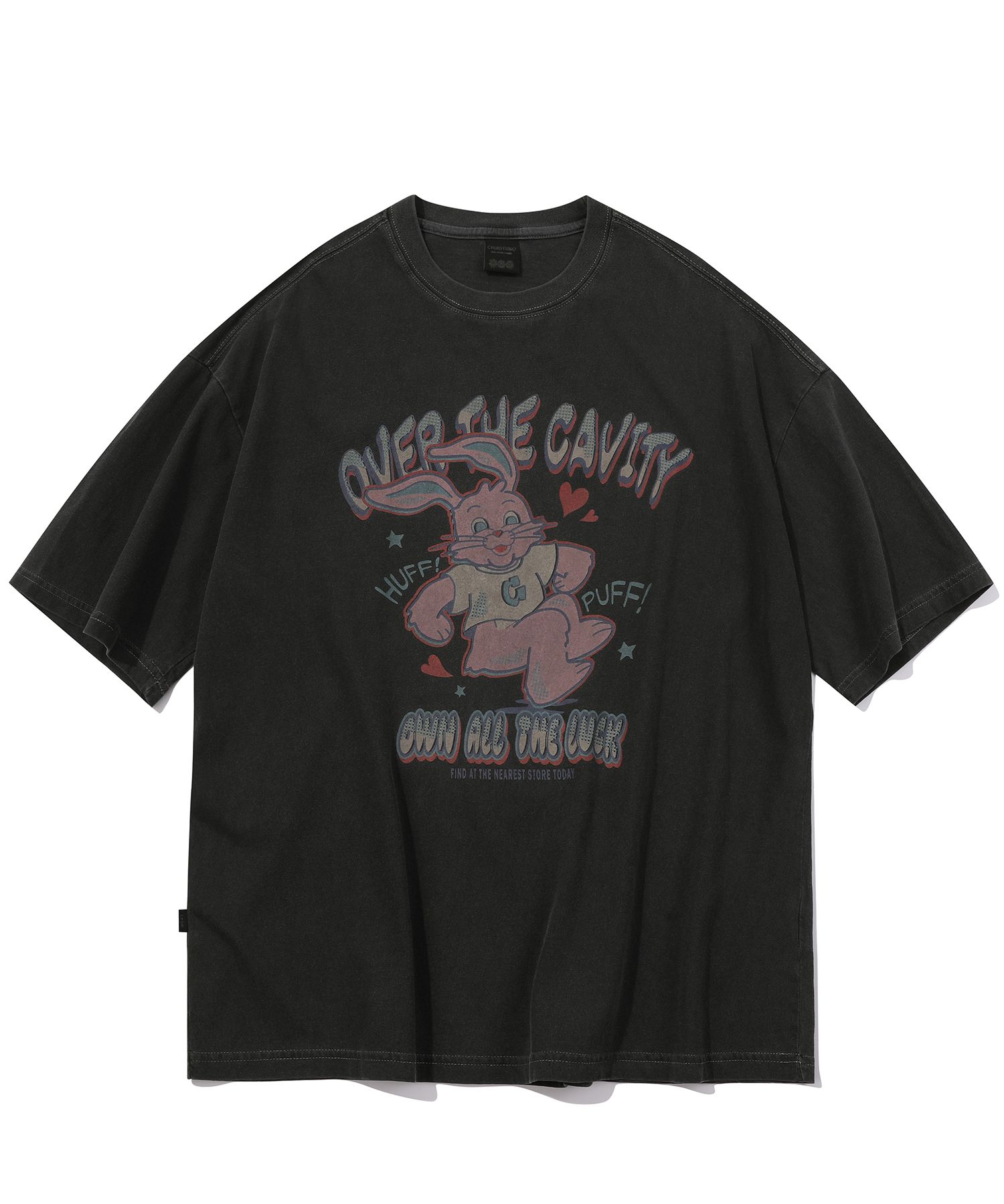 ★CPGN STUDIO★ HUFF HOPPI PIGMENT SHORT SLEEVE T-SHIRT MUSINSA | CPGN STUDIO HUFF Hoppi Pigment Short Sleeve T