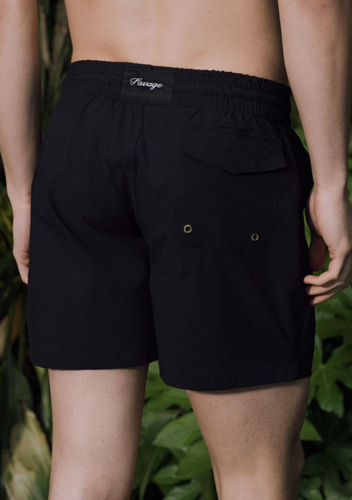 세비지(SAVAGE) Swim Shorts - Black