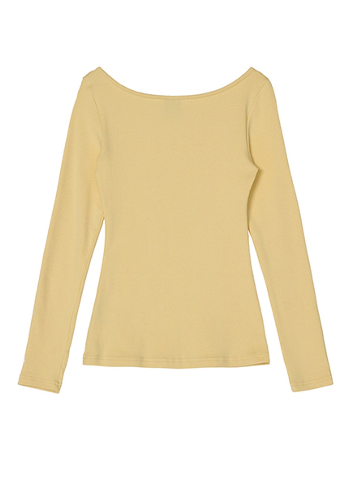 엠티오티(MTOT) Boat neck T-shirt (Yellow)
