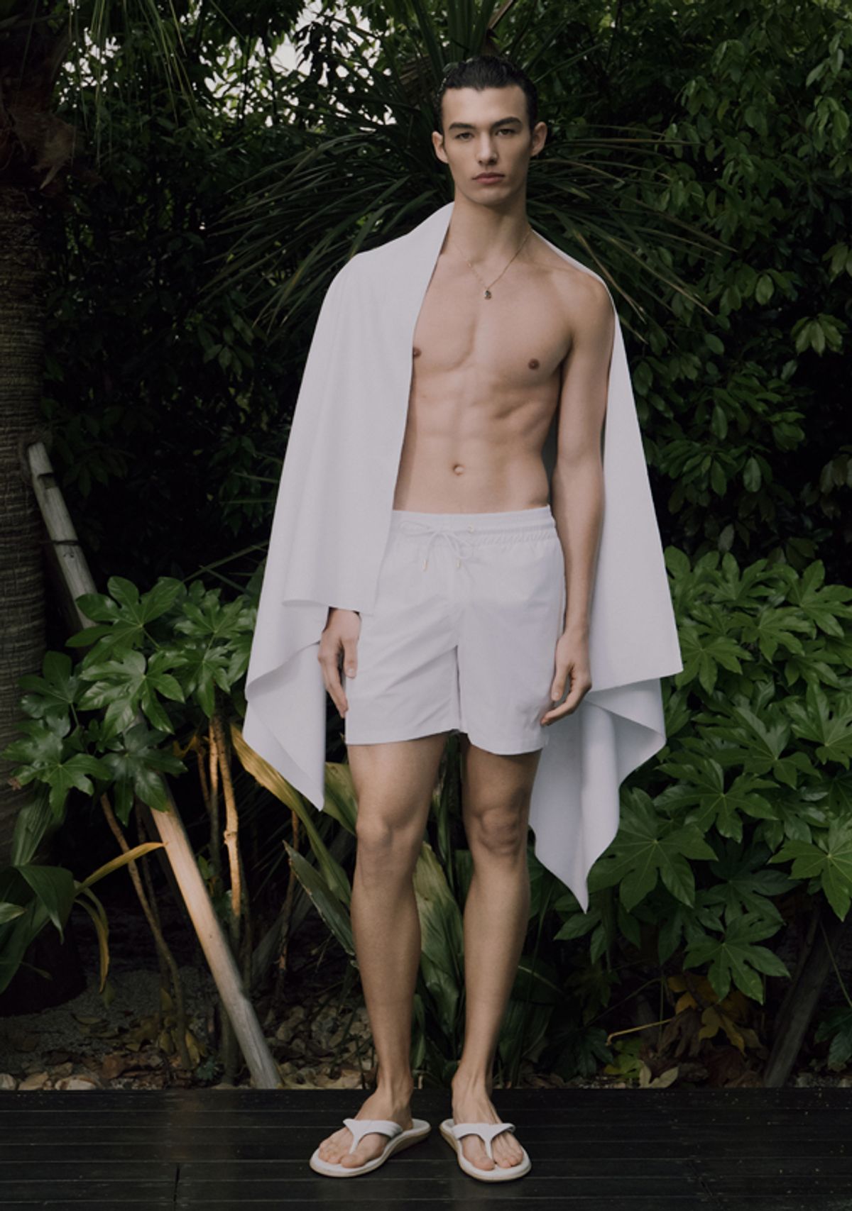 세비지(SAVAGE) Swim Shorts - White