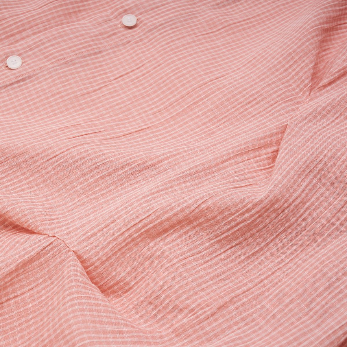 노쿨러스(NOSCOULEURS) SUMMER CHECK BITE SHIRTS PEACH