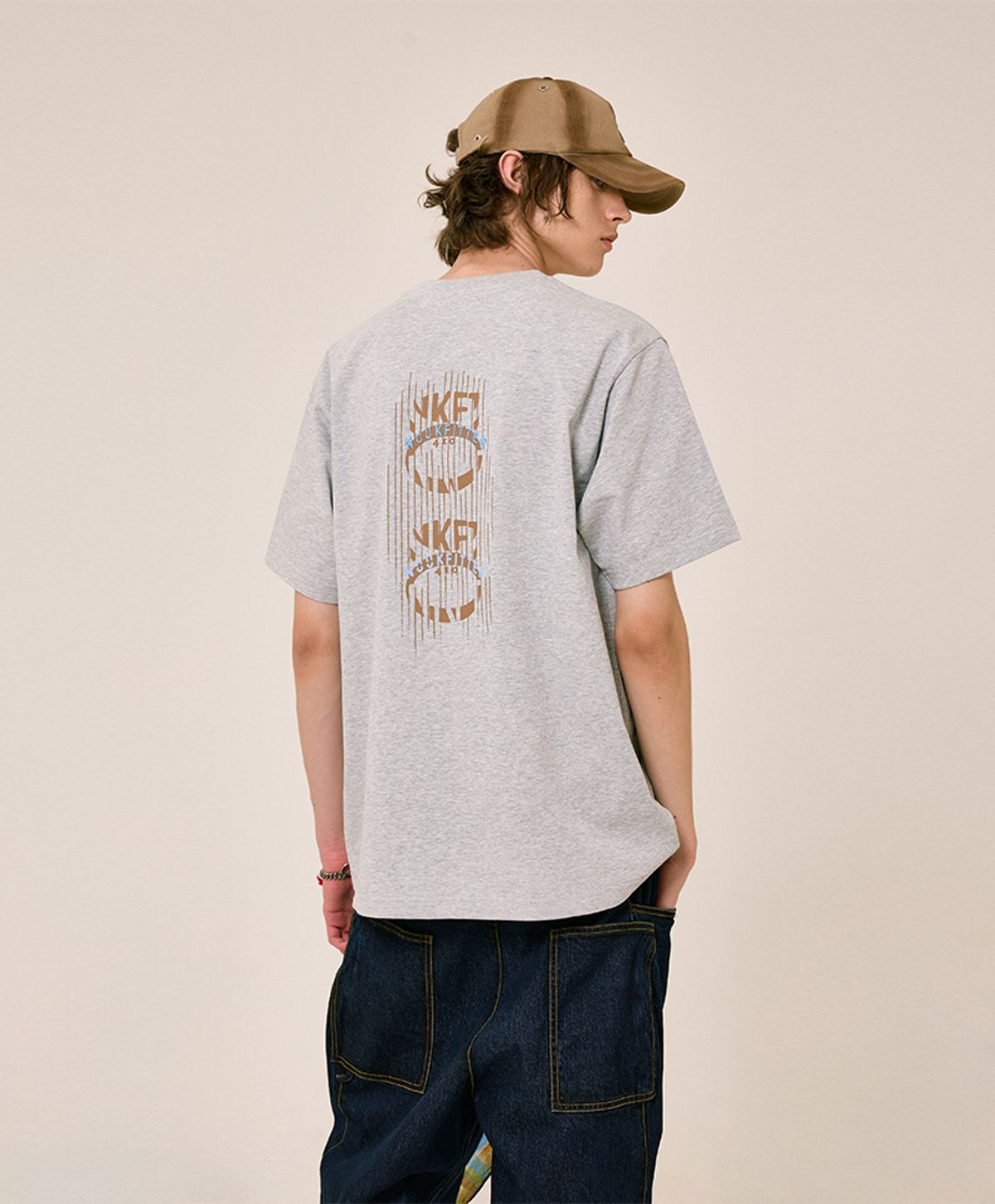 누크피터(NUUKFITTER) NKFT HEAVY COTTON T-SHIRT [MELANGE GRAY]