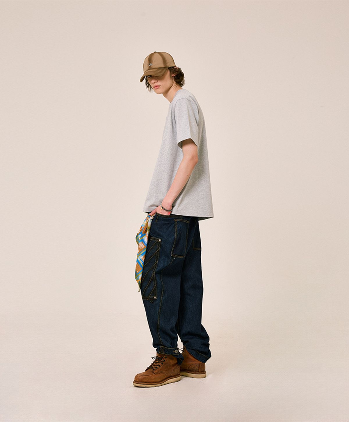 누크피터(NUUKFITTER) NKFT HEAVY COTTON T-SHIRT [MELANGE GRAY]